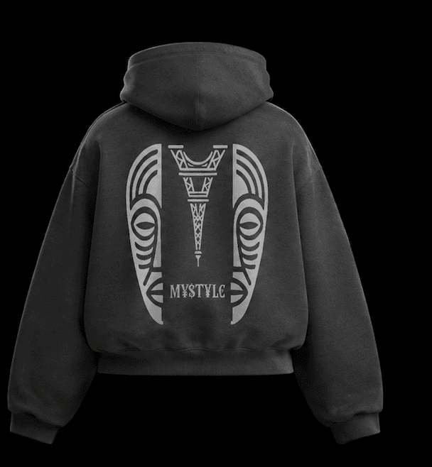 Hoodie MYSTYLE KINAME - Gris-1